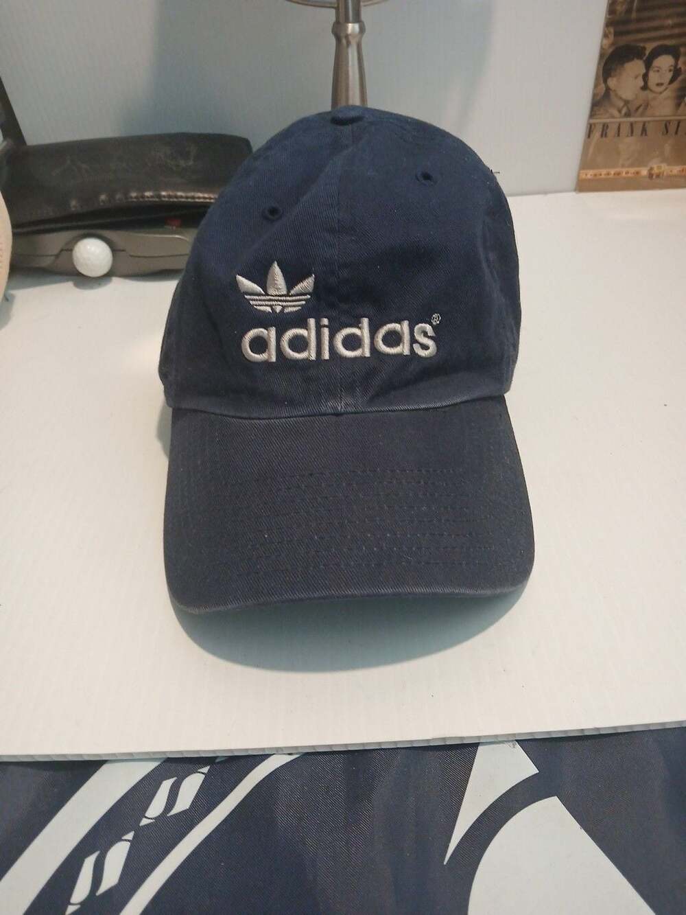 Adidas Trefoil Baseball Cap One Size Fits All Blue Strapback Dad Hat